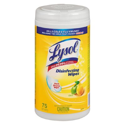 Lysol Disinfecting Wipes Citru 75UN