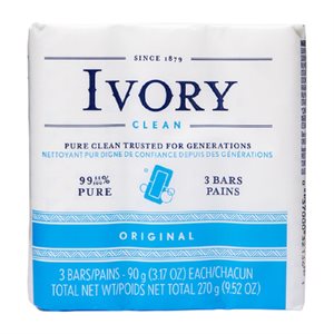 IVORY BARRE DE SAVON ORIGINALE 3x90GR