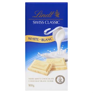 LINDT SWISS CLASS BARRE CH BLANC 100GR