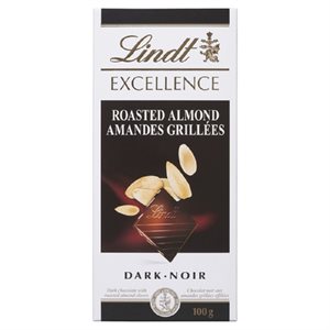 LINDT EXCELL BAR CHOC AMD ROTIES 100GR