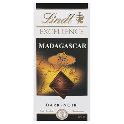 LINDT EXCELL BAR CHOC MADAGASCAR 100GR