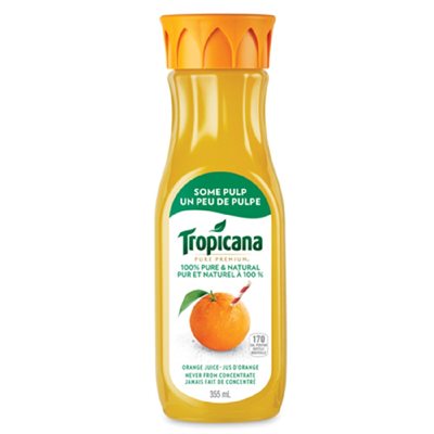 TROPICAN JUS D'ORANGE AVEC PULPE 355ML