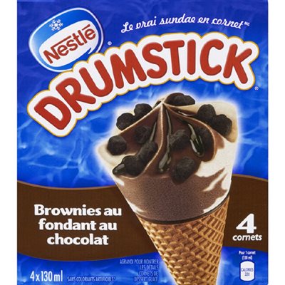 NESTLE DRUMSTICK BROW FOND CHOC 4x130ML