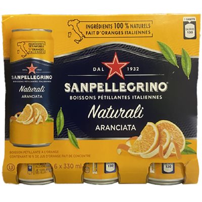 SANPELLG BOISSON PET ARANCIATA 6x330ML