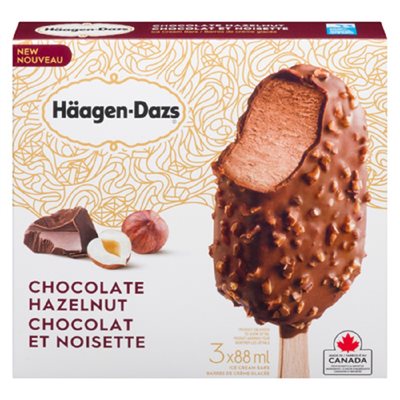 HAAGNDAZ BARRE GL CHOCO NOISET 3x88ML