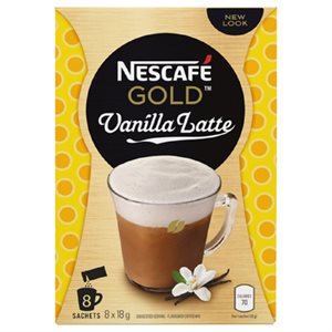 Nescafe Gold Vanilla Latte 8Pk 8x18.5GR