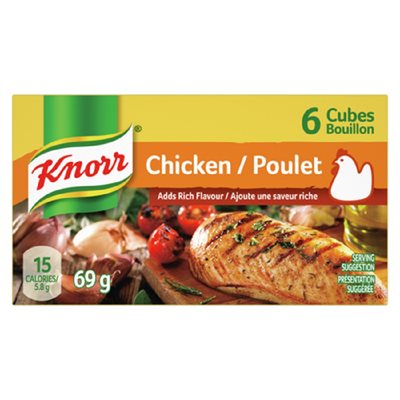 KNORR BOUILLON CONC.POULET 6 CUBES 69GR