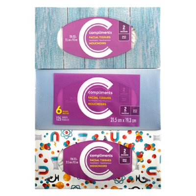 Comp Facial Tissue 2ply 126s 756FE