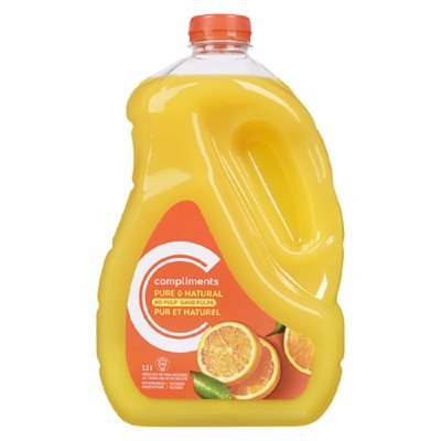 COMP JUS D'ORANGE SANS PULPES 2.5LT