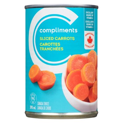 Comp Carrots Sliced 398ML