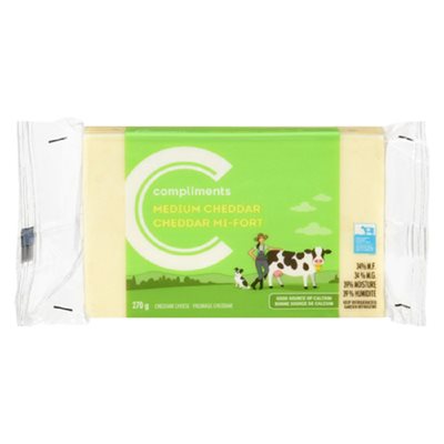 COMP FROM CHEDDAR BLANC MI-FORT 270GR