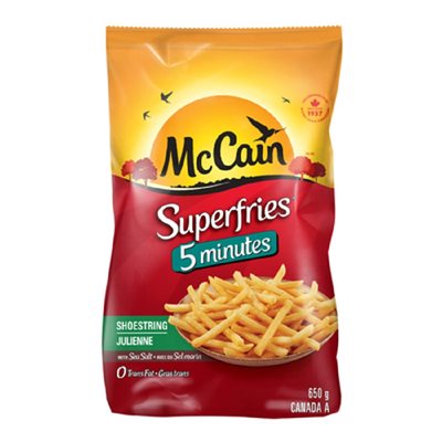 MCCAIN FRITES 5 MINUTES JULIENNE 650GR