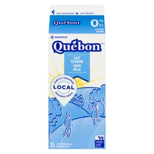 QUEBON LAIT ECREME CARTON 2LT