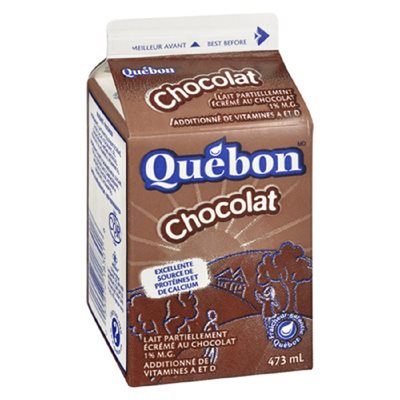 QUEBON LAIT CHOCOLAT 1% 473ML