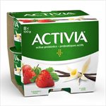 ACTIVIA YOG FRAISE VANILLE 2.9% 8x100GR