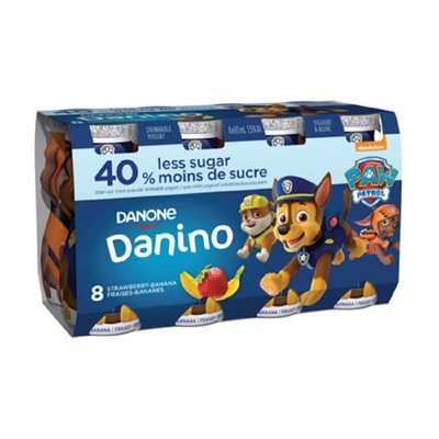 DANINO YOG BOIRE FRAISE BANANE 8x93ML