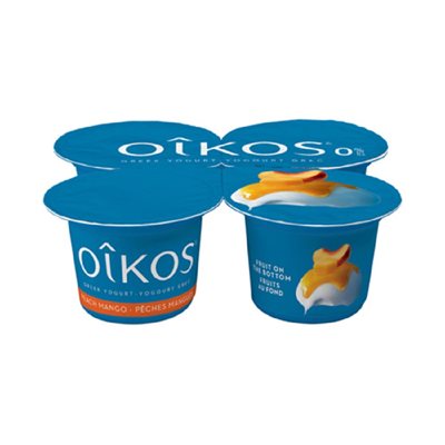 OIKOS YOG GREC MANGUE PECHE 0% 4x100GR