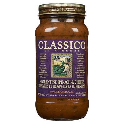 CLASSICO SAUCE EPINARD&FROMAGE 650ML