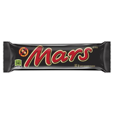 MARS BARRE CHOCOLAT 52GR