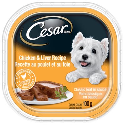 CESAR NOUR CHIEN POULET FOIE 100GR