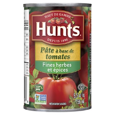 HUNTS PATE DE TOMATES HERBES EPICES 156ML