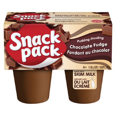 SNACKPAC POUDING FONDANT CHOCO 4x99GR