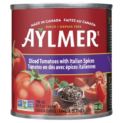 Aylmer Diced Tom W / Ital Spice 796ML