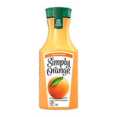 SIMPLY JUS D'ORANGE SANS PULPE 1.54LT