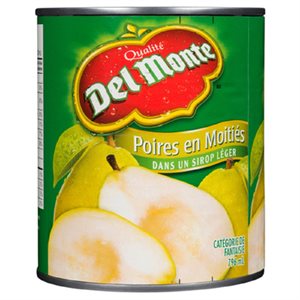 DELMONTE POIRES MOITIEES SIROP 796ML