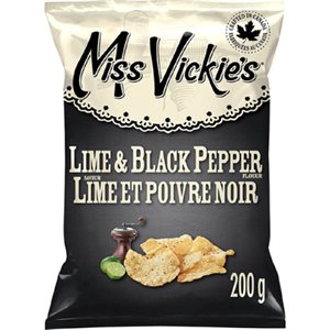 MissVick Chips Lime Blk Pep 200GR