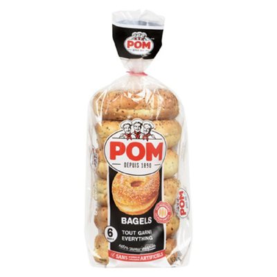 POM BAGELS TOUT GARNI 6UN 450GR