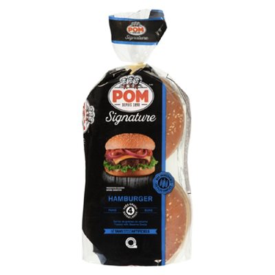 Pom Hamburger Buns Sesame 4UN