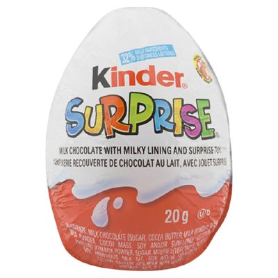 KndrSrpr Chocolate Egg Single 20GR