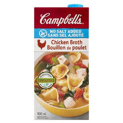 CAMPBELL BOUILLON POULET S-SEL 900ML