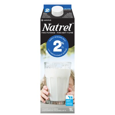 NATREL LAIT 2% FINEMENT FILTRE 1LT