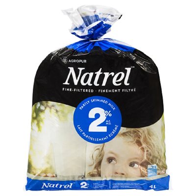 NATREL LAIT 2% FINEMENT FILTRE SAC 4LT