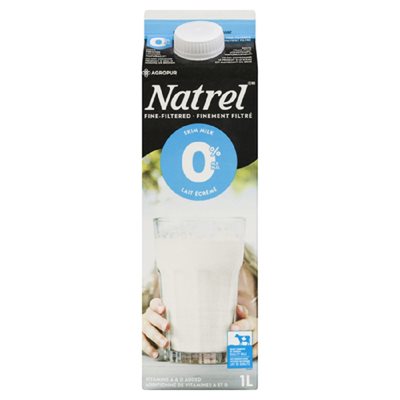 NATREL LAIT ECREME FINE FILT CAR 1LT