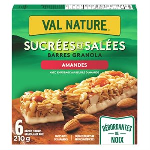 VNATURE BAR SUC&SALE BEUR AMANDE 210GR