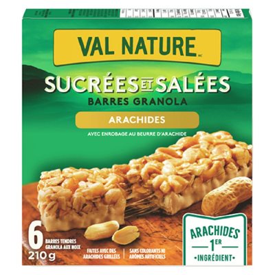 VNATURE BAR SUC&SALE ARACHIDES 210GR