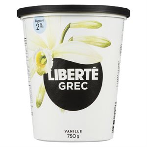 LIBERTE YOG GREC 2% VANILLE 750GR