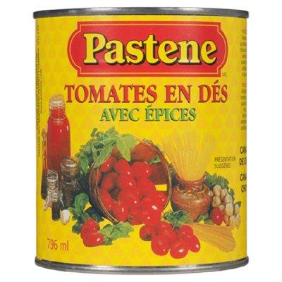 Pstene Ready Spic.Diced Tomat 796ML