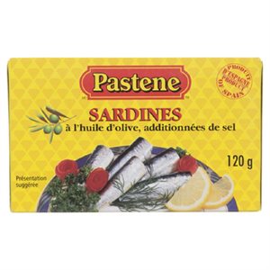 PASTENE SARDINES HUILE OLIVE 120GR