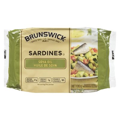 BRUNSWCK SARDINE HUILE DE SOJA 106GR