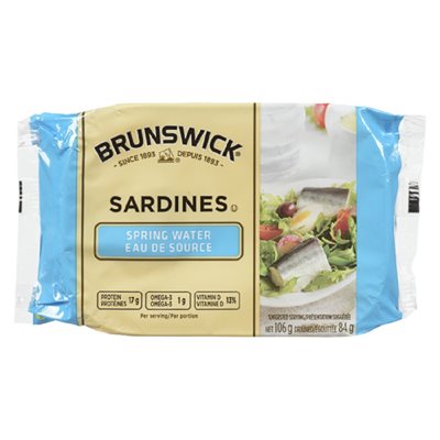 BRUNSWCK SARDINE DANS EAU DE SOURCE 106GR