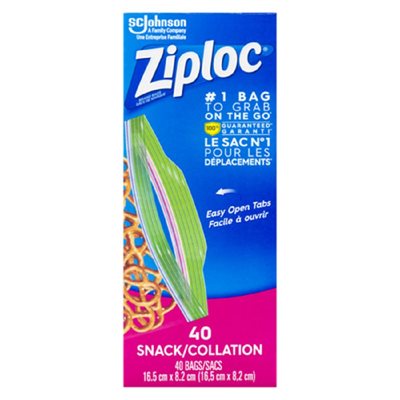 Ziploc Bags Snack 40UN