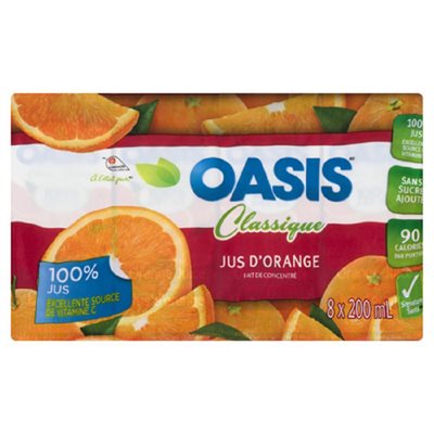 OASIS JUS ORANGE DISC 8x200ML