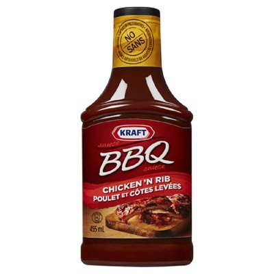 Kraft BBQ Sauce Chickn Rib 455ML