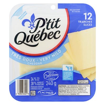 PTITQC FROM TRANCHE CHEDDAR DOUX 240GR