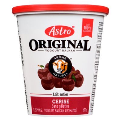 ASTRO YOG ORIG CERISE 6% 650GR