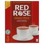 RedRose Tea Bags Orange Pekoe 72UN